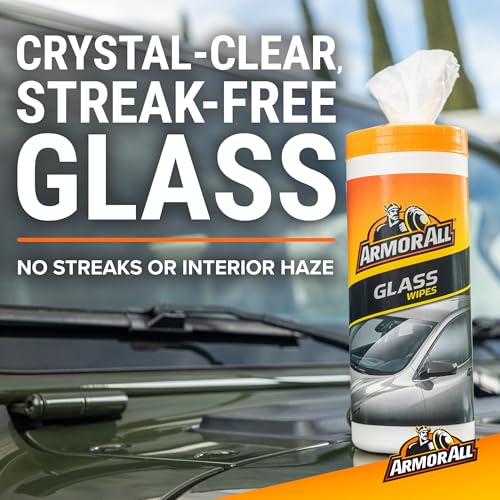 Armor All Car Glass Wipes by Armor All, Auto Glass Cleaner for Film and Grime, 90 Count (Pack of 6) - size: 90ct (6 pack)