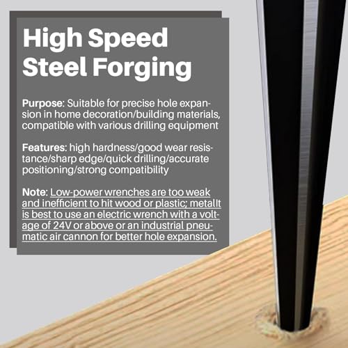 2PCS Tapered Reamer Set with T Handle, 3-13mm & 5-16mm - size: Hexagonal handle