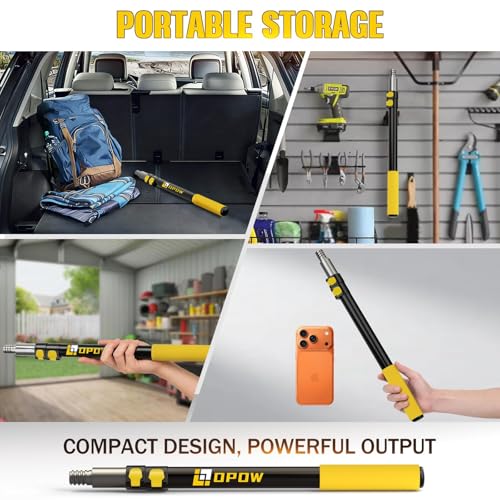 1.5-3FT Paint Roller Extension Pole, Sturdy Multi-Purpose Extendable Pole - size: 3 Feet