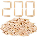 200 Pack Solid Wood Pocket Hole Plugs, Pocket Hole Jig Wood Plugs, Pine Wooden Hole Plugs Pocket Screw Jig Woodworking Tool