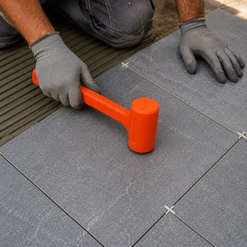 Stark USA 2LBS Dead Blow Hammer Grip Mallet Hammer Checkered Handle Spark and Rebound Resistant with 2-pounds Head, Orange - size: 2LBS