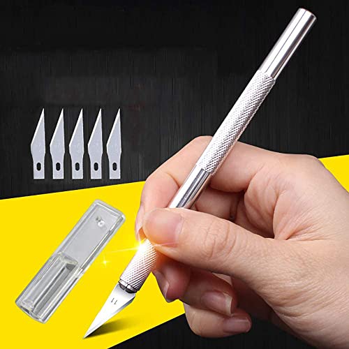 10 Pcs Wallpaper Smoothing Tool Kit- Red Squeegee, Blue Felt Edge Squeegee,Craft Knife, Blades Replacement for Wallpaper Contact Paper Application, Home Decor, Window Tint, Car Wrap Film, Craft Vinyl