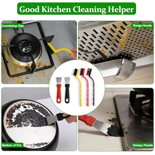 19Pcs Crevice Cleaning Brush Set,Hard Bristle Gap Scrub Tools
