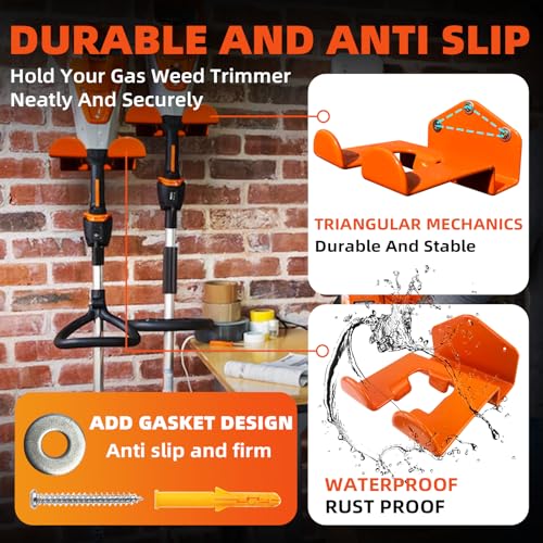 Weedeater Hanger, 1 Pack Weed Eater Hanger for Wall, Weed Wacker Holder - color: 1 PACK