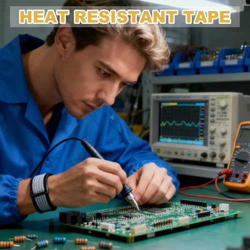 uxcell Heat Tape, 40mm x 33m (108ft) Polyimide Heat Transfer Sublimation Tape No Residue High-Temperature Resistant Tapes for Heat Press Soldering Circuit Board (0.08mm T, Brown) - size: 40mm