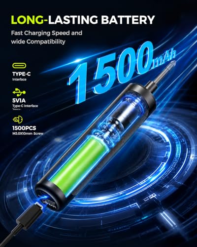 Electric Screwdriver Set, 35 in 1 Cordless Precision Electric Screwdriver - color: Black, size: 35 in 1