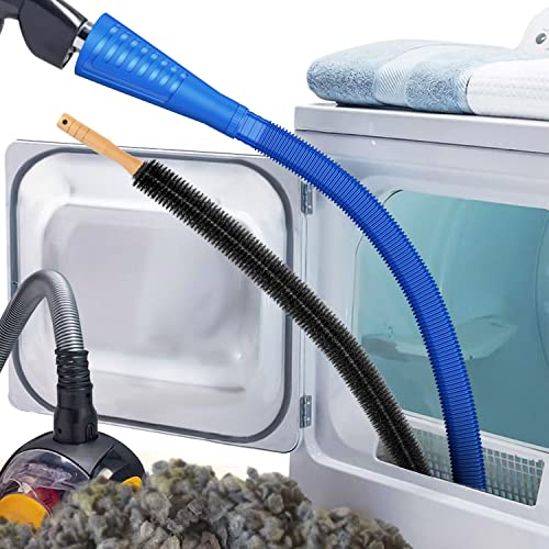 Sealegend 2 PCS Dryer Vent Cleaner Kit, Dryer Lint Vacuum Attachment&Brush - color: Deep Blue