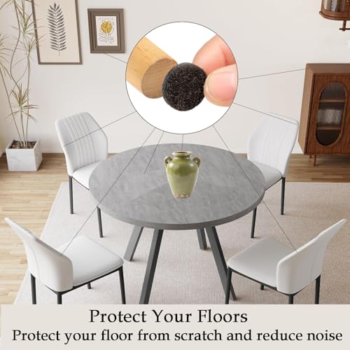 Fursafe&Q Felt Furniture Pads, Furniture Felt Pads for Hardwood Floors -Self Adhesive Chair Leg Floor Protectors, Protect from Nicks, Dents and Scratches, Chair Feet Protectors 136 Pcs Chair Feet - size: 136 Pcs Brown Round Felt Pads