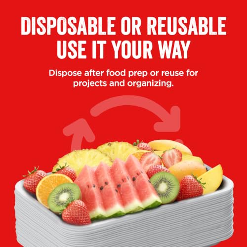 Hygloss White Foam Trays for Food & Crafts, 5.75 x 8.25 Inch, Pack of 50 - color: White, size: 5.75 x 8.25-Inch, style: 50 Pieces