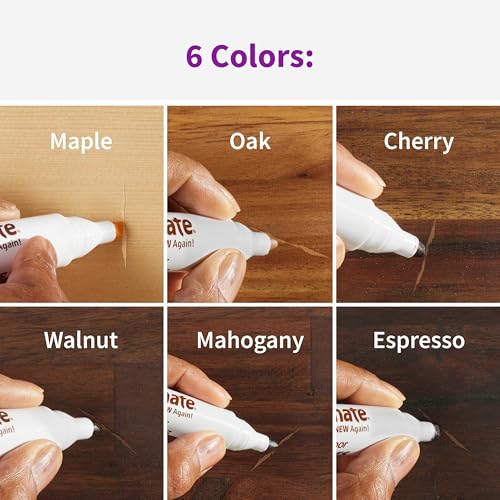 Rejuvenate Exact Match Wood Furniture & Floor Repair Markers 6 Ct, Brown - size: Brown (Pack of 1)