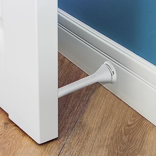 Ravinte Door Stoppers, 12 Pack White Spring Door Stops with Rubber Bumper - color: White