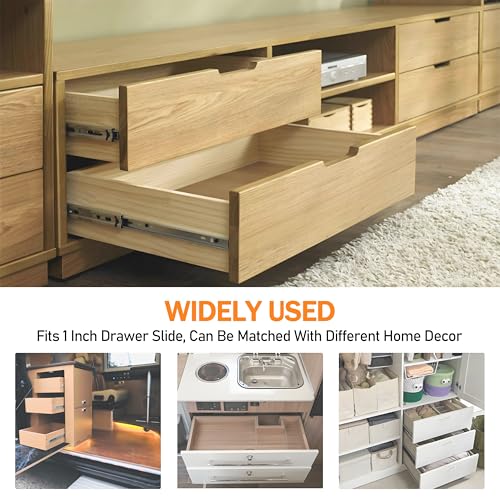 Drawer Slide Socket Set,Cabinet Hardware RV Drawer Part for 1" Drawer Slide - style: 1" Slide Rail Groove