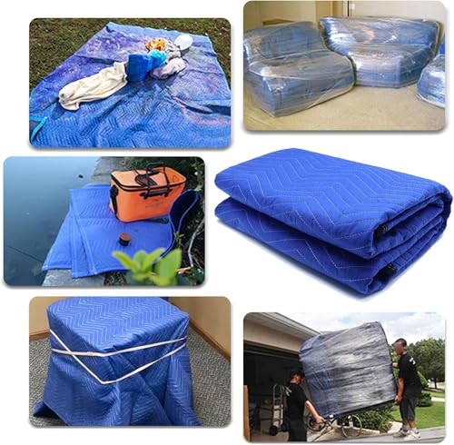 5 Pack Moving Blankets 40x72in Heavy Duty Padded Packing Furniture Blankets for Moving Supplies Shipping Protecting Furniture - size: 5pack