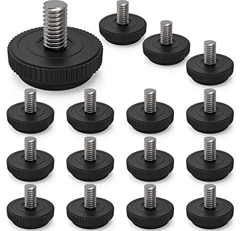 ONEHOME 16 Pack 5/16-18 Stainless Steel Adjustable Threaded Furniture Leg Leveling Feet Screw-in Glide Leveler,Screw Foot Levelers Screw On Furniture Glide Leveling Table,Chair,Furniture - size: 16 Pack Without T-Nut