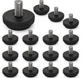 ONEHOME 16 Pack 5/16-18 Stainless Steel Adjustable Threaded Furniture Leg Leveling Feet Screw-in Glide Leveler,Screw Foot Levelers Screw On Furniture Glide Leveling Table,Chair,Furniture - size: 16 Pack Without T-Nut