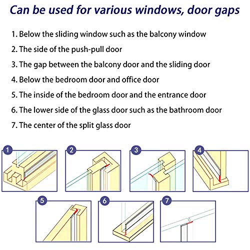 TAROSE Weather Stripping Door Seal, 33 Feet Long Black (Width 45mm) - color: Black, size: 45 mm, 33ft