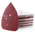 50PCS 180 Grit Sanding Pads for Black and Decker Mouse Sanders, Hook and Loop Sandpaper Sheets - 12 Holes Detail Palm Sander Sand Paper - size: 180 Grit