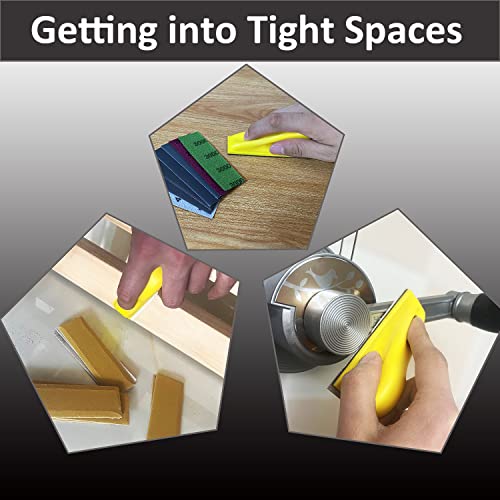 70PCS Micro Detail Sander Kit, Silicon Carbide Wet Dry Sandpaper - style: Grey(Grit 400-3000)