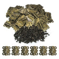 LEFTSTARER 60Pcs 1.2In Antique Cabinet Door Hinges with Screws, Bronze Butterfly Style, Small Hinges for Crafts Cabinet Wooden Jewelry Boxes (A.60 Butterfly Hinges) - color: A.60 Butterfly hinges