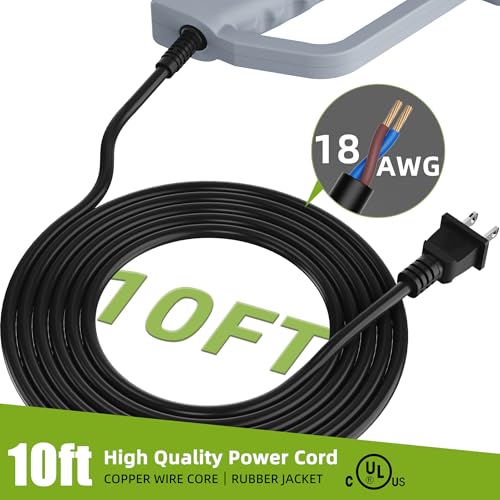 Heat Gun, 10Ft power cord Heavy Duty Hot Air Gun 572&1112℉ Dual Temperature Control 4 Nozzels & Paint Scraper Overload Protection for Paint Stripping (Heat Shrink Tubing Kit)