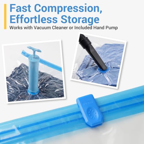 Fygrip 80% Space Saver Vacuum Storage Bags with Hand Pump, 20 Combo