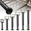 6 Pcs Adjustable Height Bed Support Legs, 14-23.6 Inch Metal Under Bed Frame Support Legs, Extra Sturdy Bed Legs Replacement Parts with Rubber Non-Slip Base for King Queen Frame Wooden Center Slat - size: 13.8'' - 23.6'' 6pcs