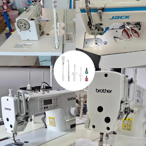 6 Piece Serger Sewing Machine Cleaning Repair Tool, Tweezers Double Headed Lint Brush Screwdrivers for Repair Overlock, Serger Service and More Sewing Machines