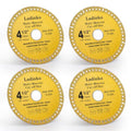 4-Pack 4-1/2 Inch Electro Plated Diamond Grinding Wheel - Heavy Duty Indestructible Disc for Angle Grinder, Multi Material Cutting Blades for Metal, Tile, Stone and Concrete