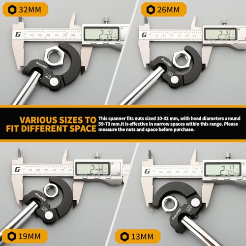 GRENPRO 11" Adjustable Basin Wrench Sink Faucet Wrench Tap Plumbers Tools - style: Basin Wrench Capacity 3/8" to 1-1/4"