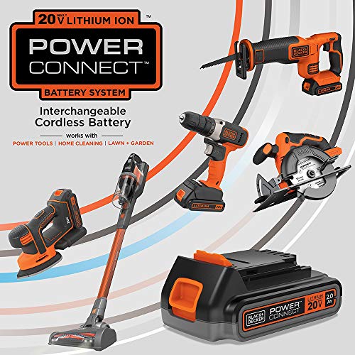 BLACK+DECKER 20V MAX Cordless Drill Driver with Battery and Charger, LED Work Light (LDX220C) - style: Cordless Drill Driver Kit