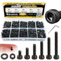 KADRICK 990PCS M2 Screws Kit,Class 12.9 Socket Head Cap Screw 4mm-16mm - size: M2 990Pcs