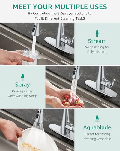 Mbillion Universal Polished Chrome Kitchen Faucet Head Replacement - color: Polished Chrome