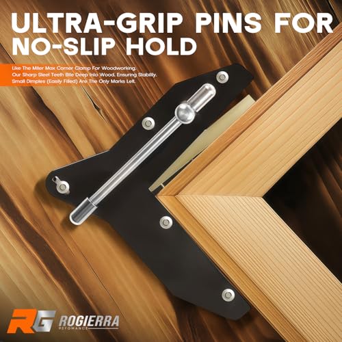 Miter Clamps for Woodworking - Corner Clamps for Picture Frames, Window & Door Casing, Cabinet Trim, DIY Crafting - Secure 90° Angle Grip for Precision Projects