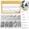 565 Pieces M2 Screws Nuts Washers Set, Sutemribor M2 x 4/6/8/10/12/16/20mm Button Head Socket Cap Screws Nuts Washers Assortment Kit, 304 Stainless Steel, Fully Threaded - size: M2, style: Button Head Socket Cap