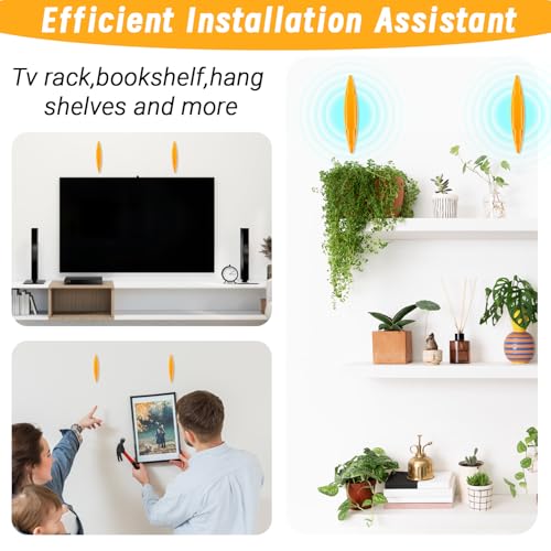 4Pcs Magnetic Stud Finder, No Batteries Required, Easy to Use Wall Scanner Detector Rapidly Locates Screws, Nails & Metal Studs Through Drywall & Wood