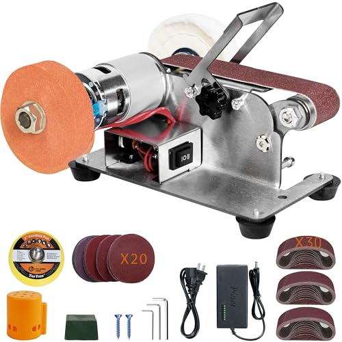 Mini Belt Sander, Electric Small Sander Knife Sharpener, 6.5"x6.5"x4.2" - size: 6.5"x6.5"x4.2"