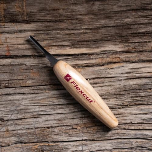 FLEXCUT Micro Shallow/Deep U-Gouge, Razor Sharp High Carbon Cutting Blade - color: Micro Shallow U-Gouge, size: 3 mm