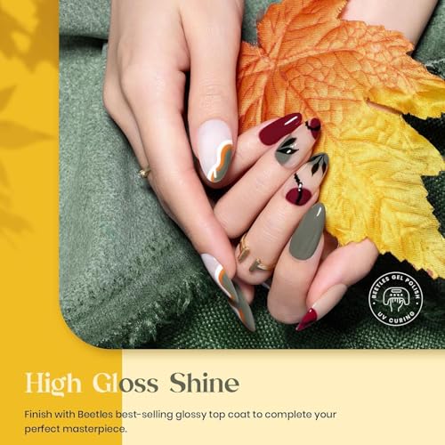 Beetles Fall Gel Nail Polish Set, Golden Season Glitter Gel Polish - color: A - Brown Green Gold | Golden Season