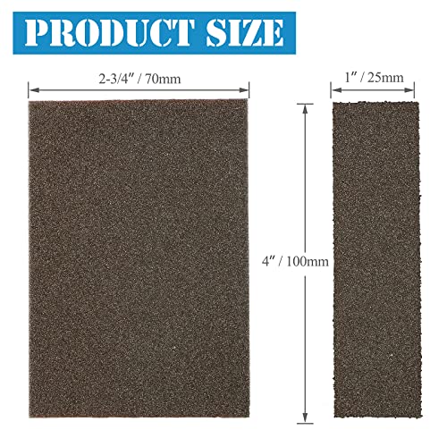 16Pcs 120 Grit Sanding Blocks, Jamiikury Fine Sanding Sponge Washable and Reusable, Wet Dry Sandpaper Sponge for Wood Metal FurniturePaint and Drywall - size: 120 Grits