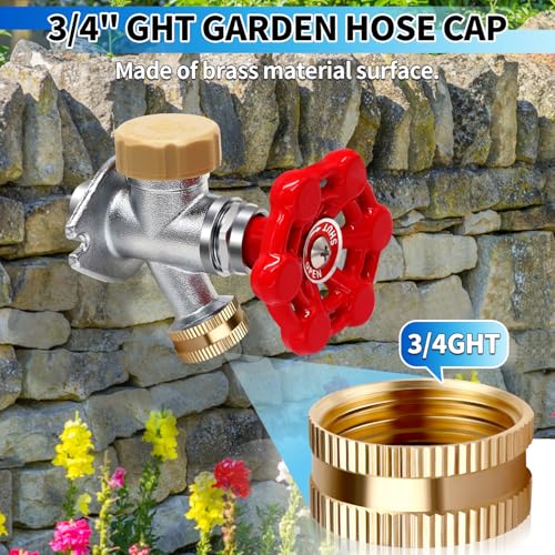 Boltigen Vacuum Breaker Repair Kit, Frost Free Outdoor Faucet ASSE 1019-A Repair Kit, Hose Bib Replacement with 3/4GHT Outdoor Faucet Cap for Anti-Siphon Sillcock Valves, 1 Set