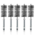 5Pcs 1" Stainless Steel Wire Bore Brush for Drill ,25mm Wire Cleaning Brush - size: 25mm | 1"