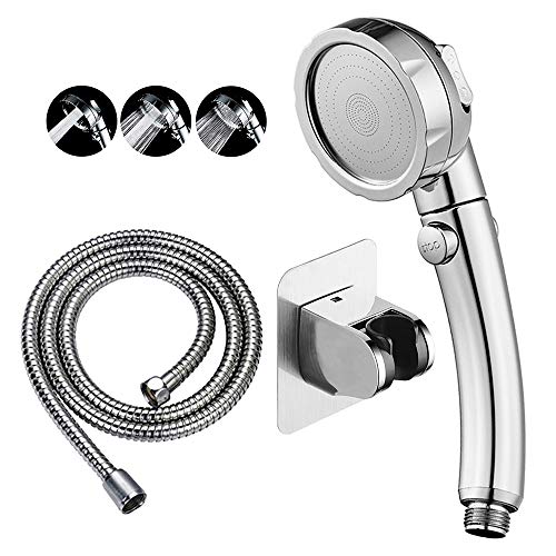 KAIYING RV & Camper High Pressure Handheld Shower Head with Pause Button - color: Chrome