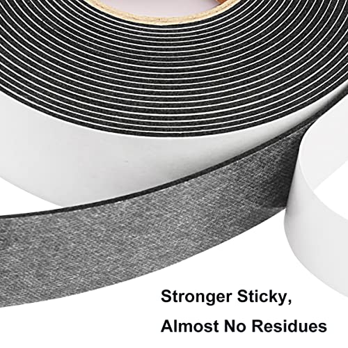 2 Rolls Weather Stripping Door Seal, 1''W x 1/16'' T Foam Tape Single Sided, Adhesive Closed Cell Weather Strip (Total 32 Feet Long)… - size: 1''W x 1/16T x 32FT