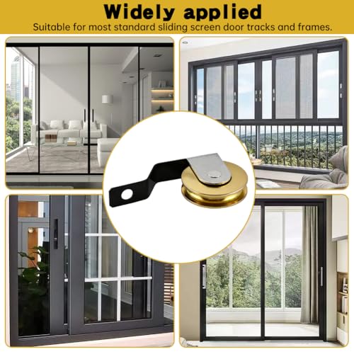4Pack Sliding Screen Door Rollers Tension Spring Wheels Replacements