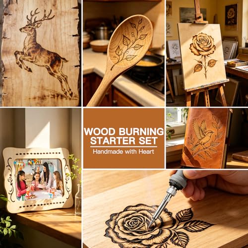 Wood Burning Kit - All-in-One Wood Burning Tool Pen Wood Burner Kit