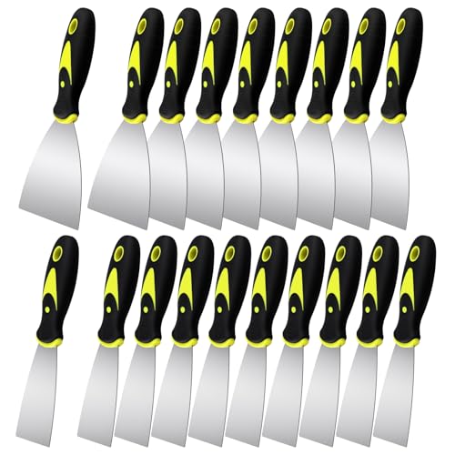 20PCS Putty Knife Set, 2 Inch and 4 Inch Stainless Steel Spackle Knives - size: 2/4 Inch