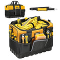 WINHUNT Tool Bag, 16-inch Tool Organisers, 600 Denier Large Tool Bag for Home DIY & Equipment Storage, Yellow and Black (40cm/16inch)