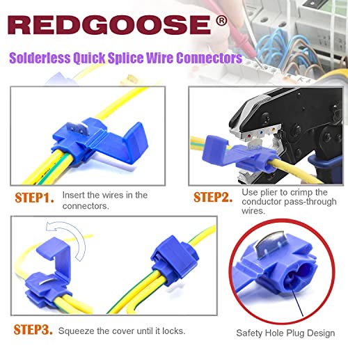 120PCS Solderless Quick Splice Wire Connectors, 22-10 AWG Electrical Wire Connector,Terminals Assortment Kit - style: Kit-120(In box)