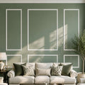 SMARTSTANDARD Precut Wall Molding Kit, Ready to Assemble, 6 Frames, Style1 - color: White: 6 Frames, Style1