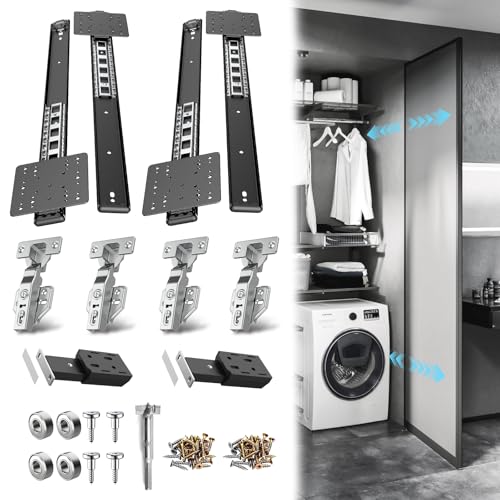 Pocket Door Slides,Cabinet Pocket Door Slide,for Cabinet Door(4PCS,18in) - size: 18in, style: 4PCS